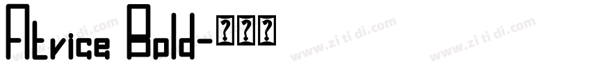 Atvice Bold字体转换